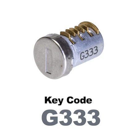 Global Replacement Lock Cylinder, For Non-Master Key Applications, For use in Locks with Key Code G333 KC-SNM-NK-333